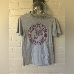 The Office Light Gray Schrute Farms Graphic Tee